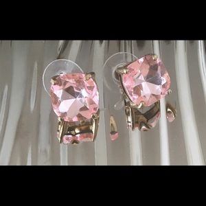 Pastel pink large Kate Spade earrings